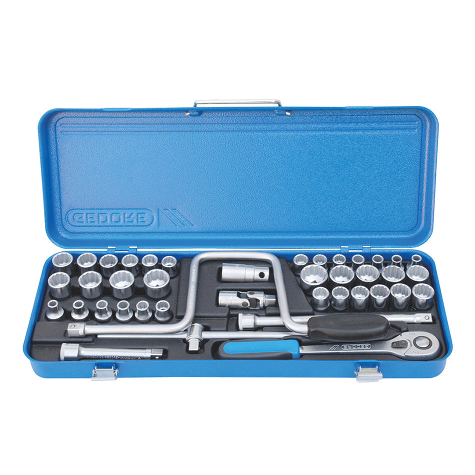 D19 YMAU-10T Socket Set 1/2" - 43 pieces